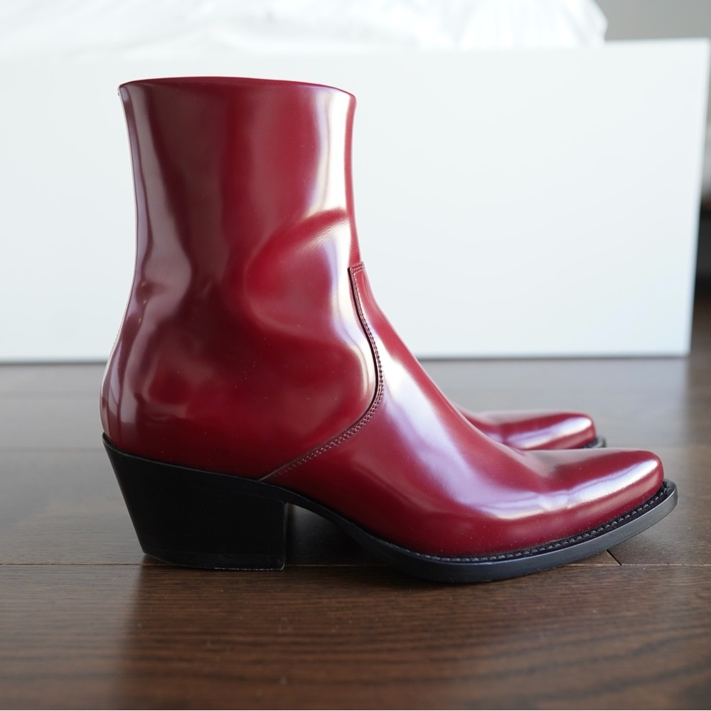 Calvin Klein 205w39nyc Patent Leather Boots